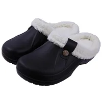 Crestar New Home Warm Slippers For Women Men Winter Soft Plush Slippers Female Clogs Outdoor Waterproof Non-slip Cotton Slippers 1