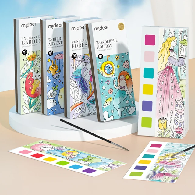 Watercolor Coloring Books, Coloring Books Set Adults