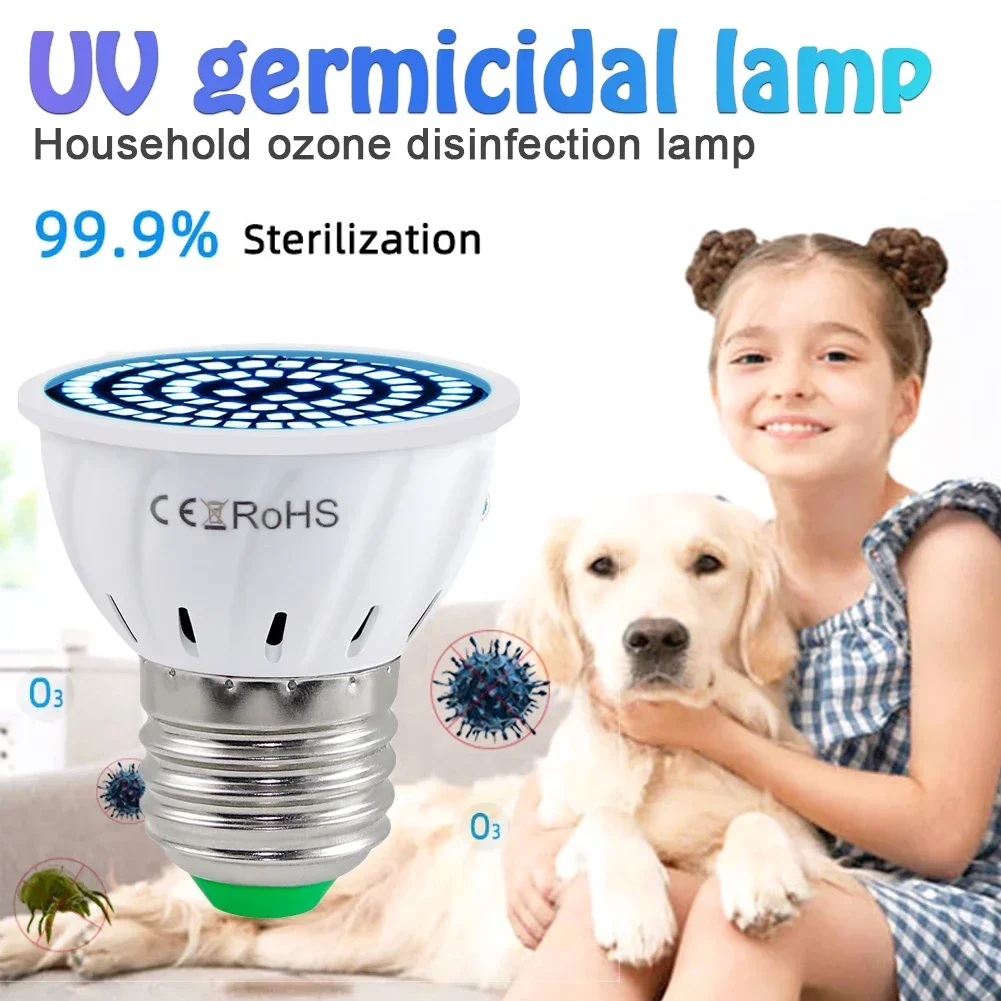 80 LED UVC UV Light Disinfection Sterilizer Lamp E14 E27 MR16 GU10 Kill Mite Ultraviolet Ozone Germicidal Light Bulb Sterilamp uv disinfection lamp uv sterilization lamp