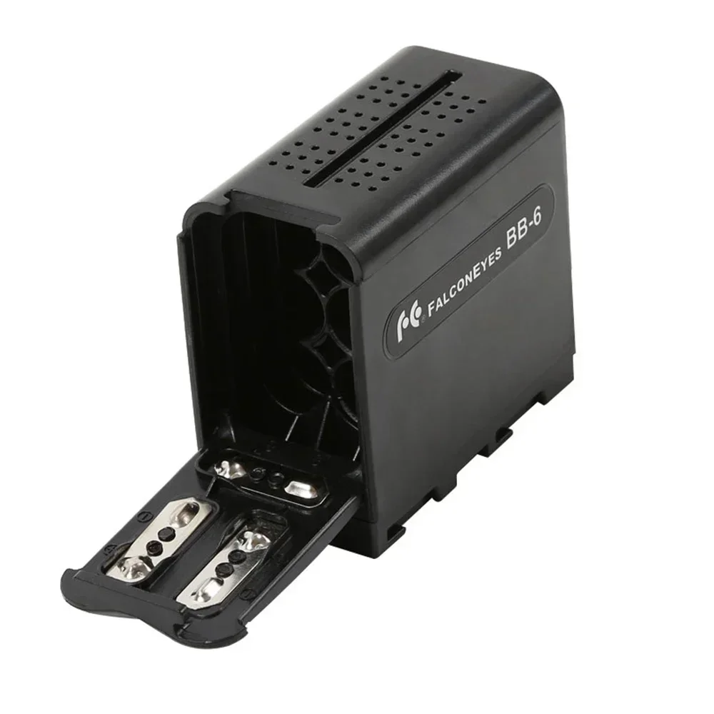 BB-6 Battery Case Pack Battery Holder Power as NP-F NP-970 Series for LED Video Light Panel / Monitor