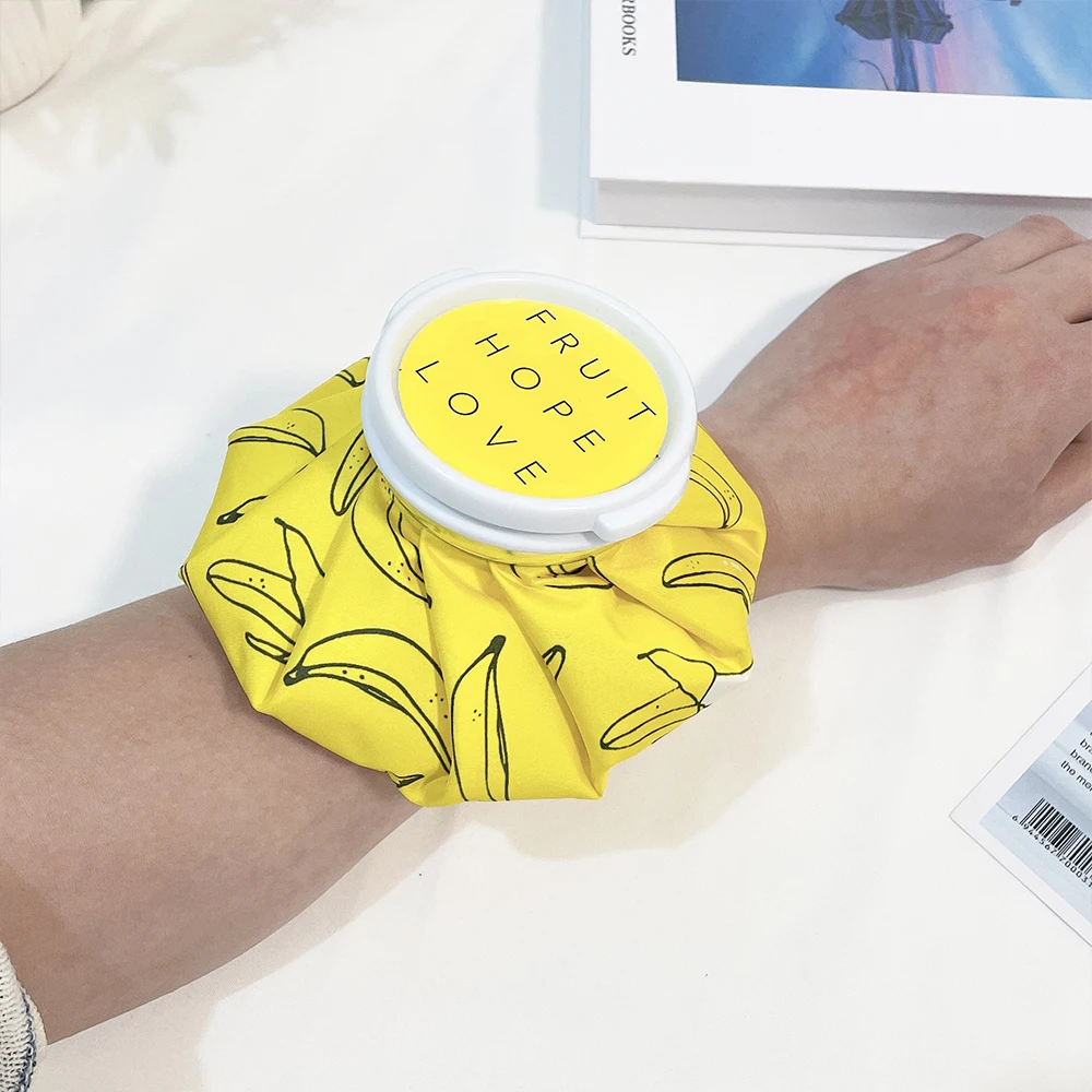 Cloth Ice Pack Pain Relief Folding Ice Pack Cartoon Reusable Leakproof Hot Water Bag Cold and Hot Compress Physiotherapy Bag