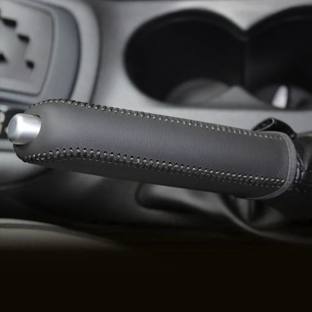 Leather Car Handbrake Hand Brake Cover for Mazda 3 Axela Atenza CX-5 CX3 CX-3 CX5 2015 AT Accessories