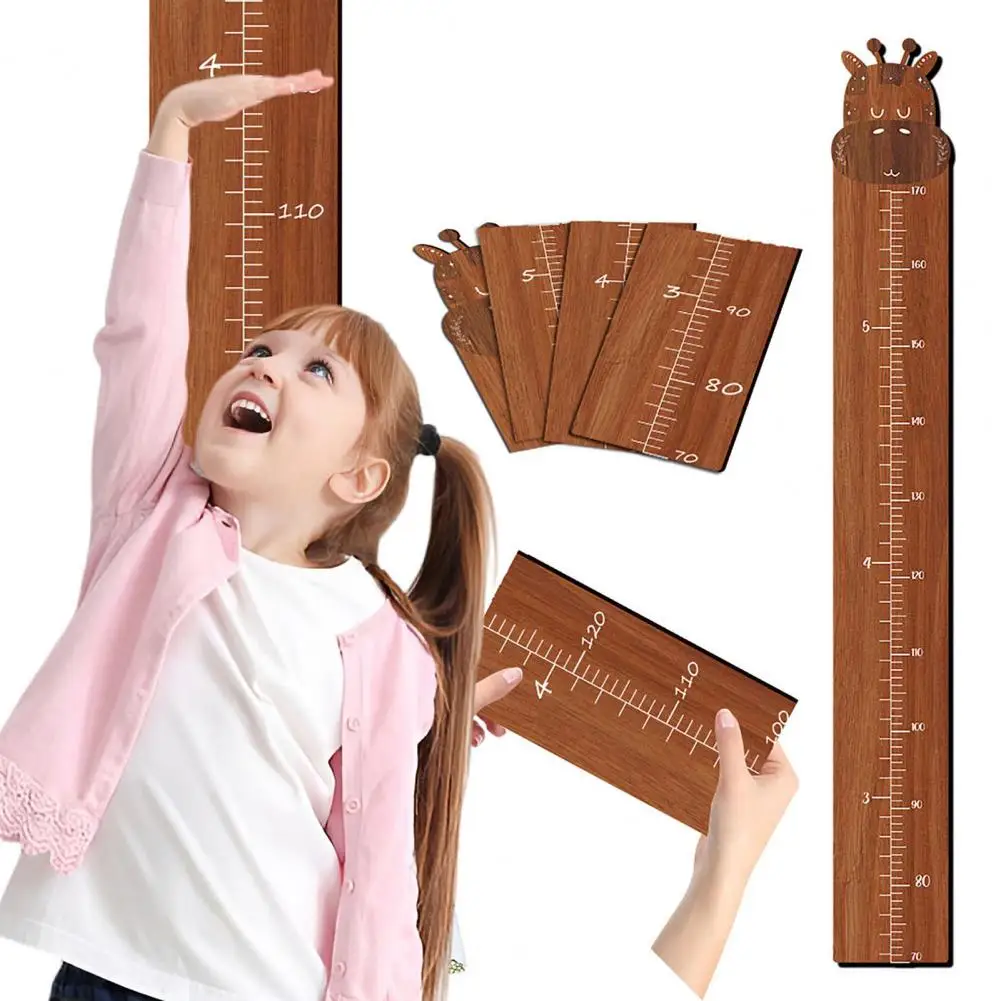 Wall Hanging Kids Growth Chart Precise Scale Children Room Nursery Baby to Adults Wooden Splicing Height Measurement Ruler