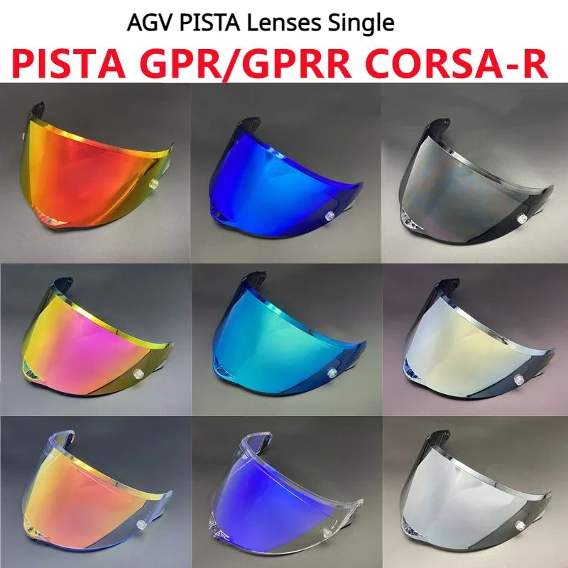 Lenti Agv Pista Single Pin Fit Pista Gpr/Gprr, Corsa-R Accessori Per Casco Completo Visiera Universale Per Casco Giorno E Notte
