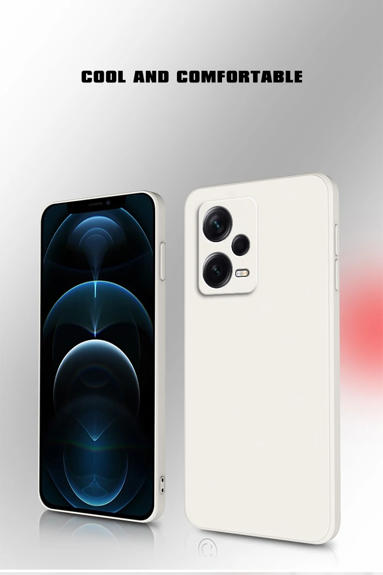 Neue Silikonhülle für Xiaomi Redmi Note 12 13 Pro Plus 5G Global Softs Redmi Note 12 12s 12c 13c 4G Rückseite – Detail 2