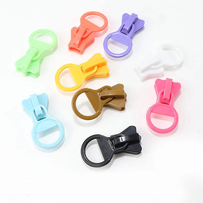 

2PCS /Lot 20 # Resin Large Zipper Slider DIY Zipper Head Puller For Sewing Bags Tailoring Tools Supplies 17 Colors