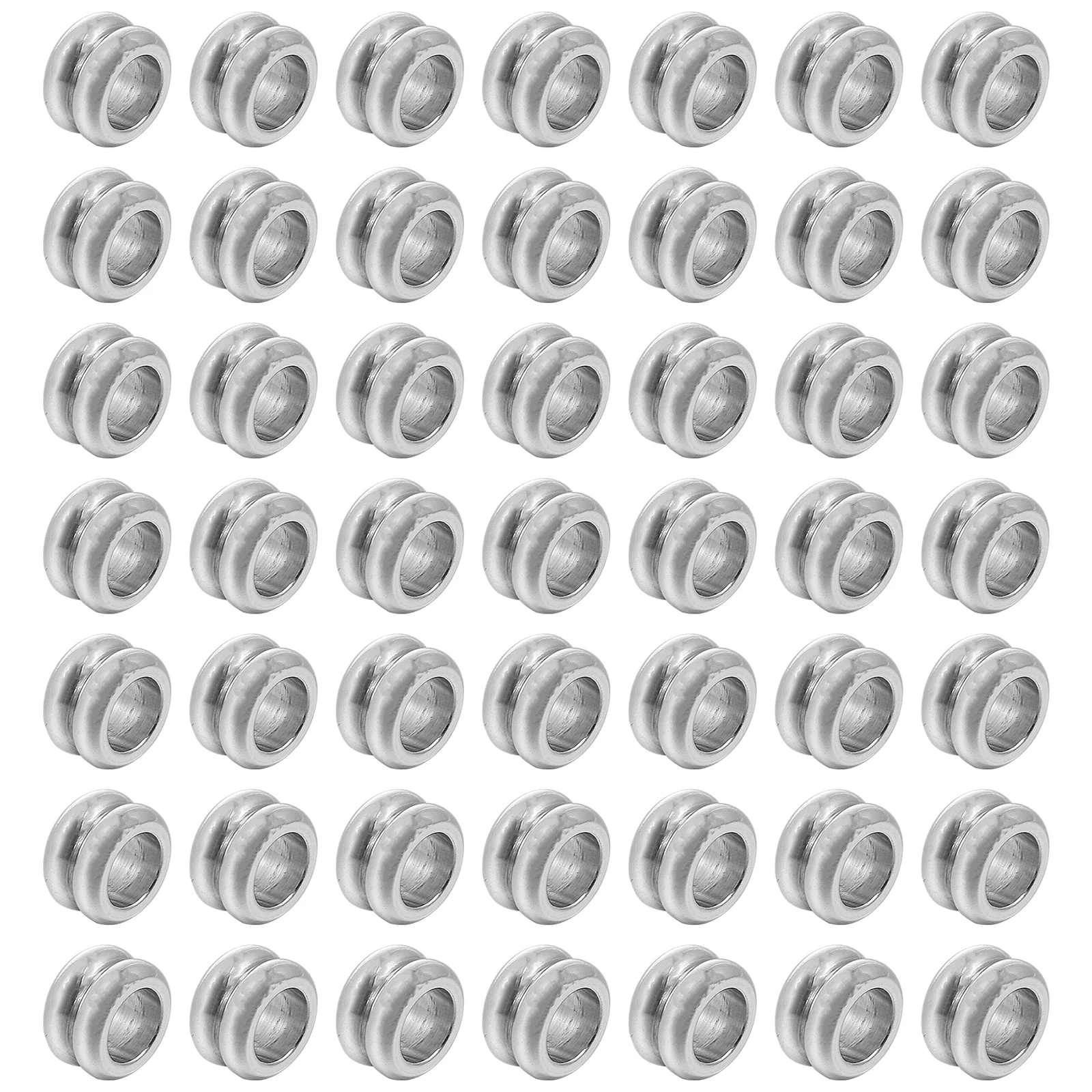 

50 Pcs Stainless Steel Beads Jewelery Making Kit Creative DIY Accessories Scattered Jewlry Craft Jewelry Jewlery