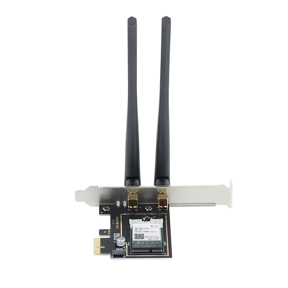 듀얼 밴드 블루투스 5.2 어댑터, AX1800 와이파이 6 MT7921 PCI 익스프레스, 1800Mbps, 802.11AX, 2.4G, 5Ghz, Win10 용