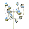 Metal Wind Spinner Garden  Rotating Windmill with Stake Outdoor Yard Sculpture Decoration Garden Lawn Windmill 3