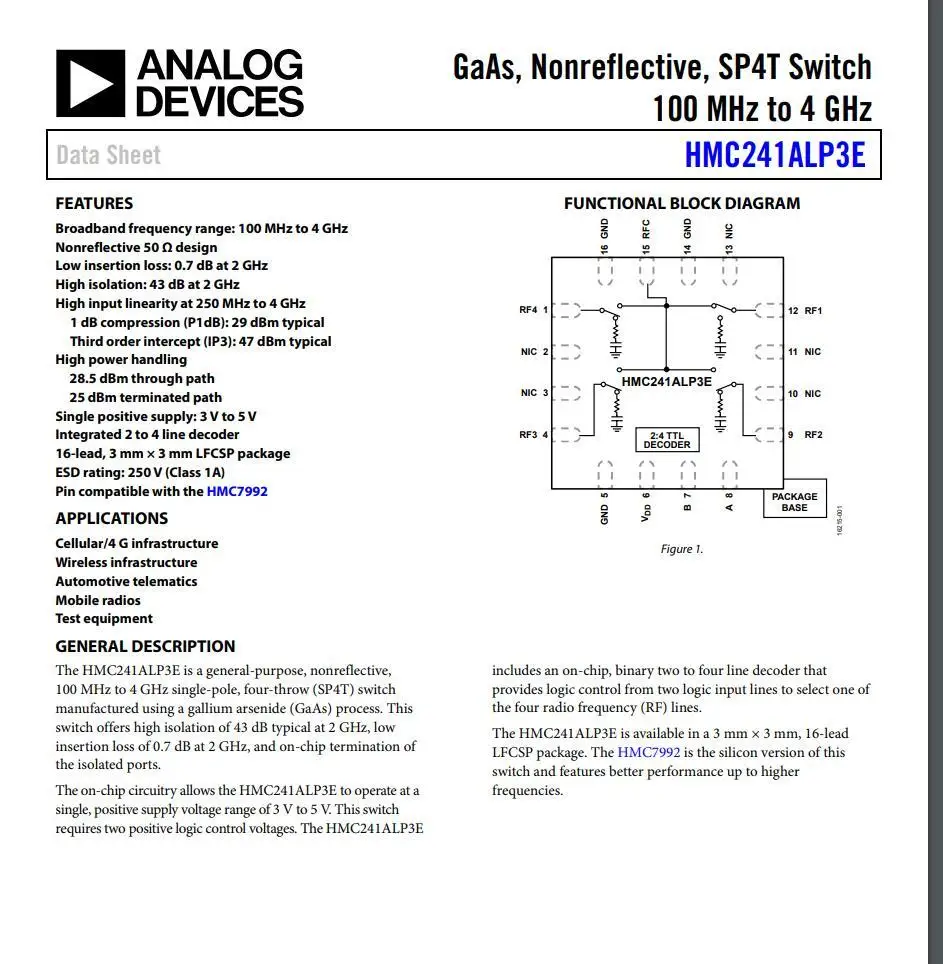 SPDT SP4T RF Schalter HMC349 HMC849 HMC8038 ARW3235 HMC241 HMC7992 F / Ham Funkverstärker TEST Schutz & Antennenbandschaltung – Detail 5