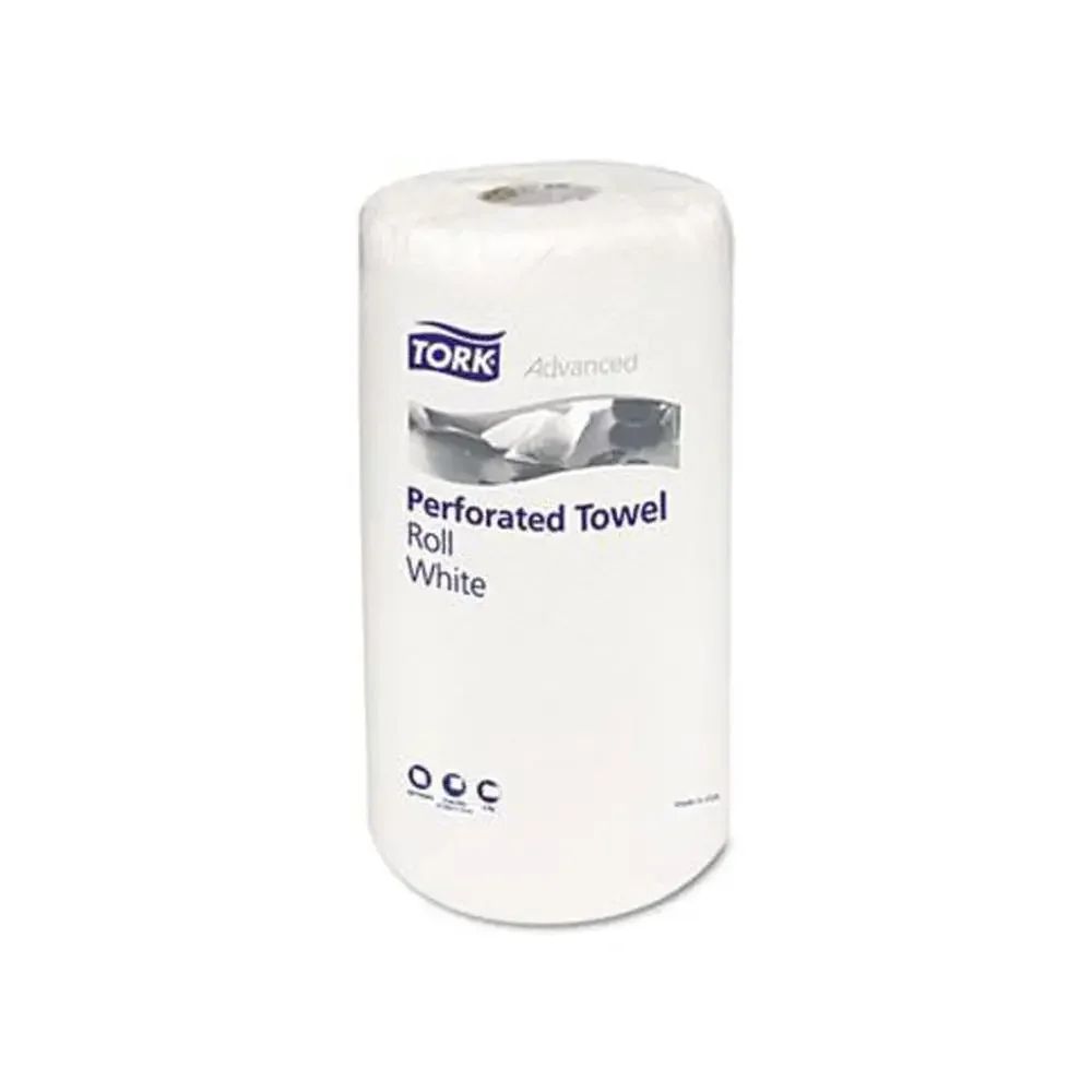 Tork White Handi-Size 2-Ply Perforated Roll Towel 11x6.75 High Absorbency Eco-Friendly Cleaning Towels 120/Roll 30/Carton)