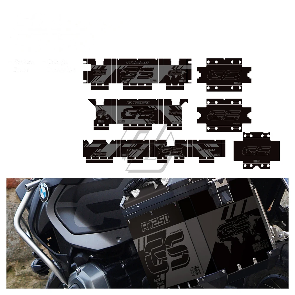

For BMW Panniers 40 GS R1250GS Triple Black Adventure 2019-2021 Motorcycle Aluminum Box Sticker