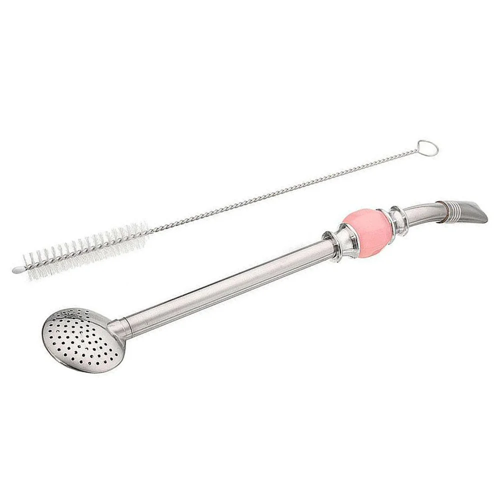 2 Pcs Stainless Steel Removable Filter Head Bombilla Straw Set Yerba Mate Drinking Filter Tea Strainers Tea Infusers Kitchen tea infuser,tea strainer,tea filter
