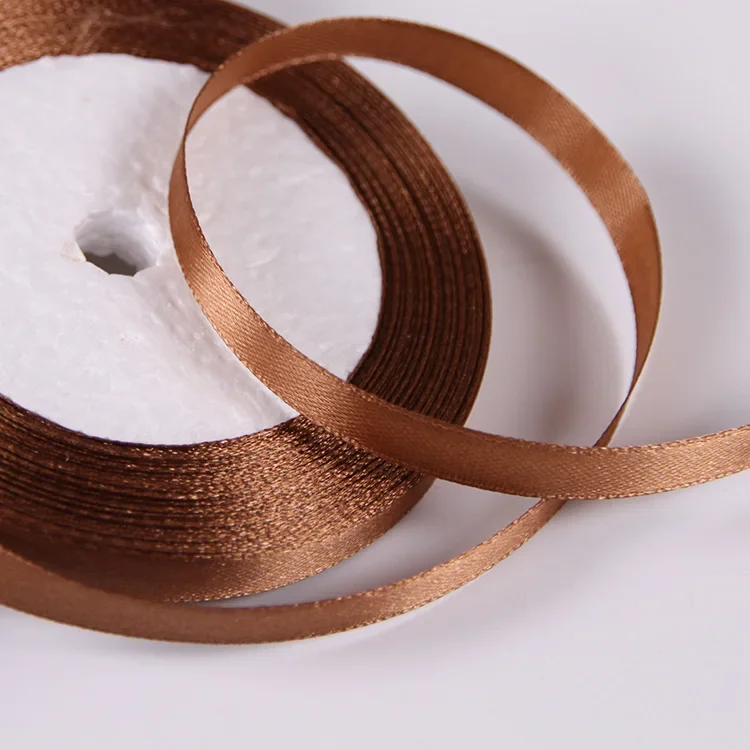 Satin Ribbon for DIY Crafts and Decorations - 10mm Width, Multiple Color Options