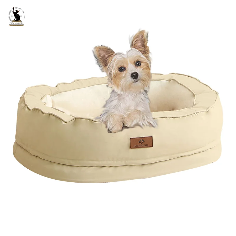 

Winter Warm Dog Bed Luxury Pad Dogs Cats Sleeping Mat Pet Oval Thickened Cushion For Small Medium Dogs