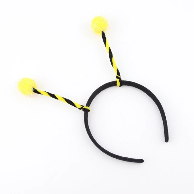 Hair Accessories Hair Bands Hair Band Cosplay Accessories Cosplay Headpiece Halloween Headband 652F Bee Headbands Bee Antenna Headband Costume Accessories Insect Ant Ladybug Hair Bands Kids Adult Halloween Cosplay