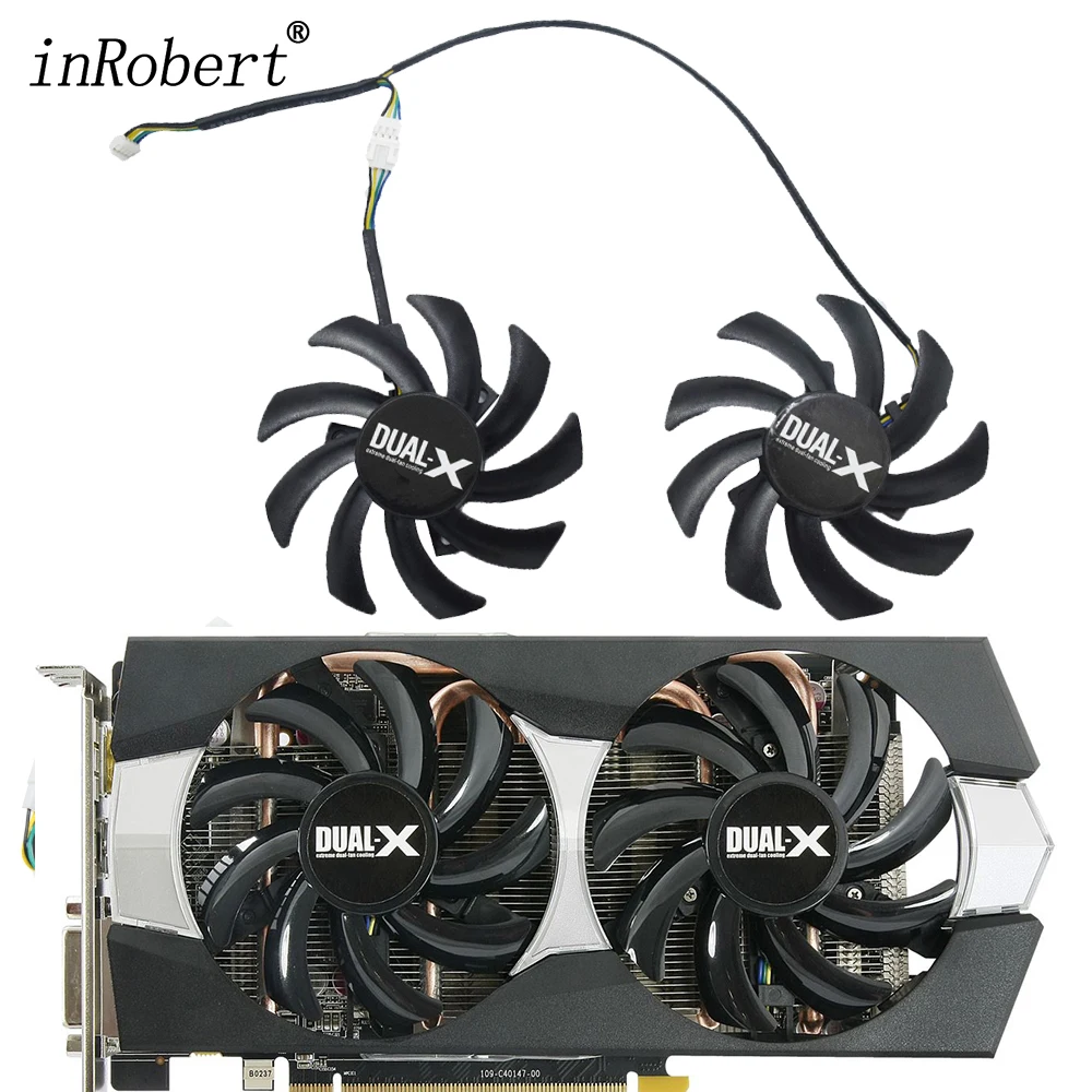2 Pz/Lotto 85Mm Fd7010H12S Doppia Ventola Di Raffreddamento Sostituire Per Sapphire R9 270 280X Hd7870 Hd7950 Hd7850 Hd6850 Ventole Di Raffreddamento 