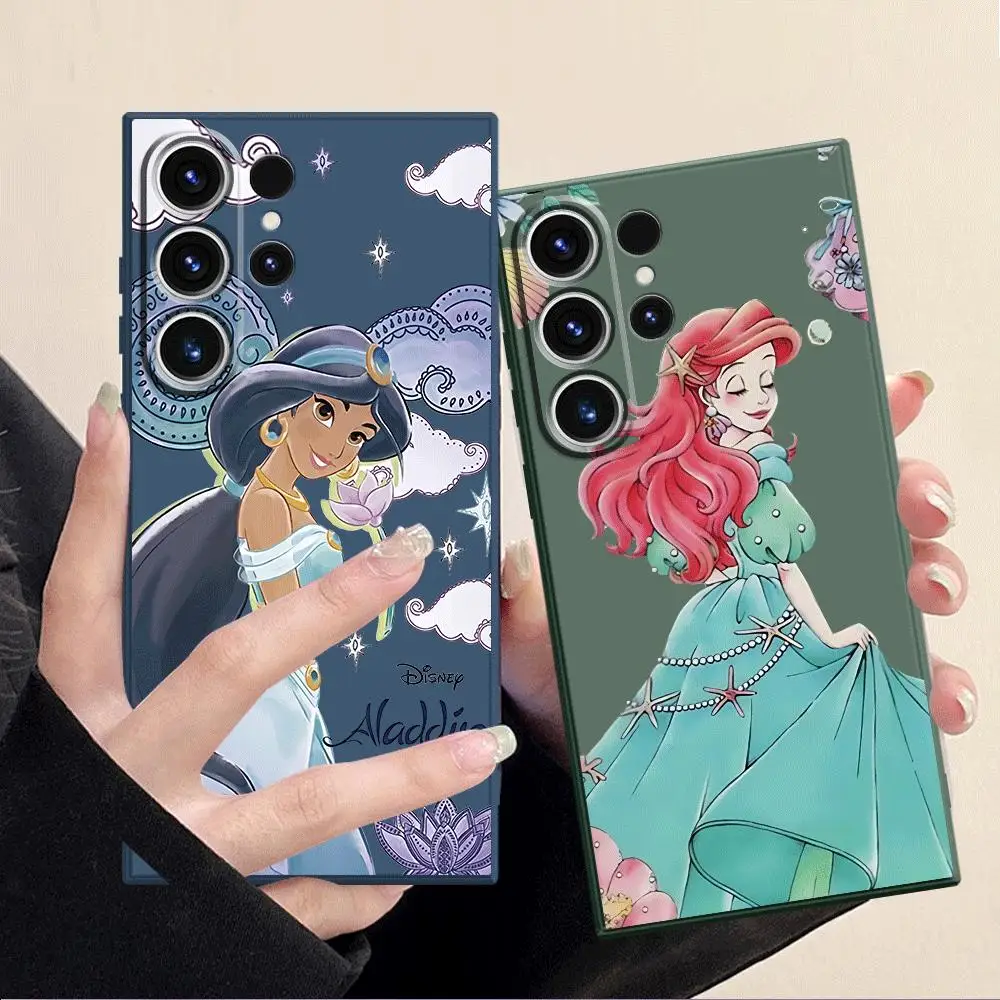 공주 라푼젤 디즈니 소녀 휴대폰 케이스, 삼성 갤럭시 S24 울트라 S23 울트라 5G S21 플러스 S22 S20 FE S20 럭셔리 실리콘 커버