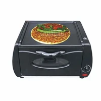 Household Pizza Bread Baking Machine Electric Pancake Oven Toaster Grill 15L Visual Cooking Appliance