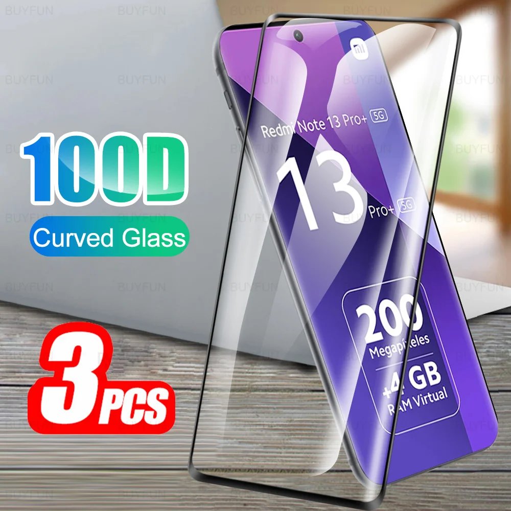 

Защитное закаленное стекло для Xiaomi Redmi Note 13 Pro, 3 шт.