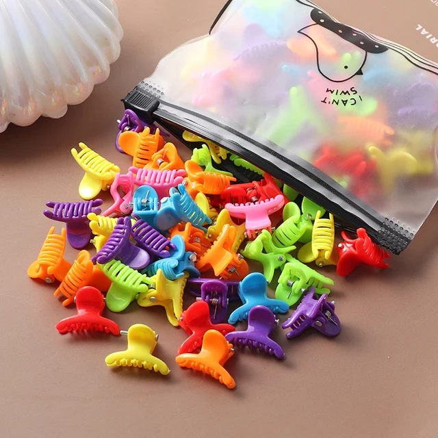 40Pcs Girls Colorful Hair Clips Flower Star Mickey Cute Small Hair Claws Kids Sweet Hairpins Cartoons Fashion Hair Accessories style-27