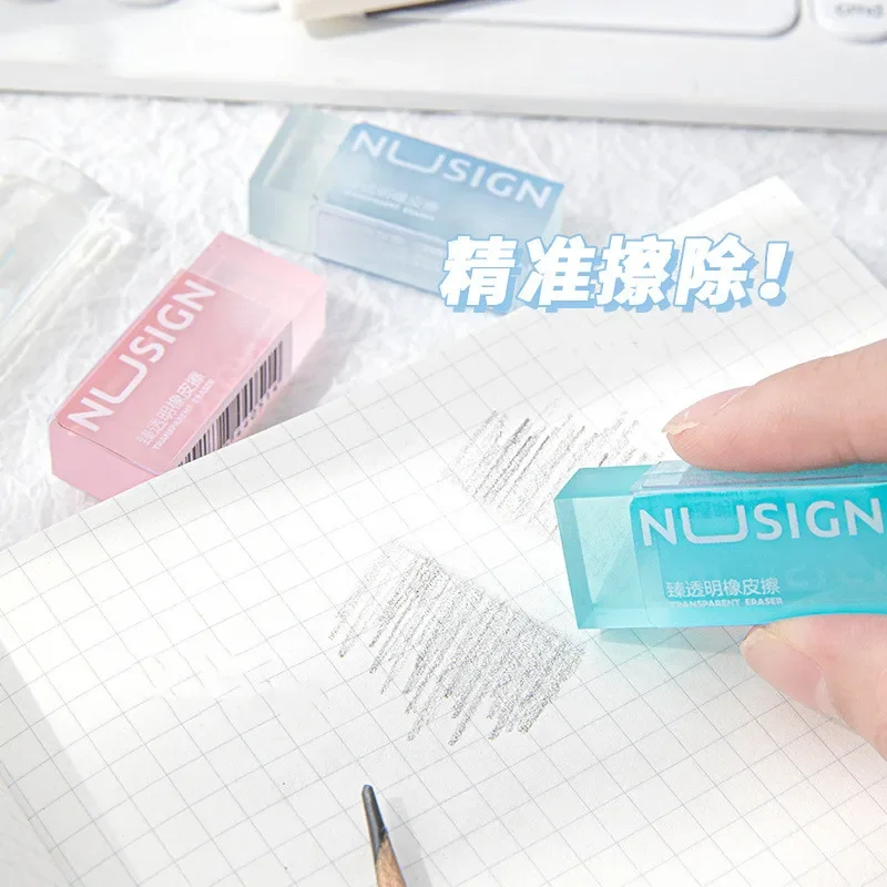 

Cute Erasers Transparent Visiable Eraser Ins Simplicity Solid Color Eraser Soft Wipe Clean Eraser Lovely Stationery Supplies