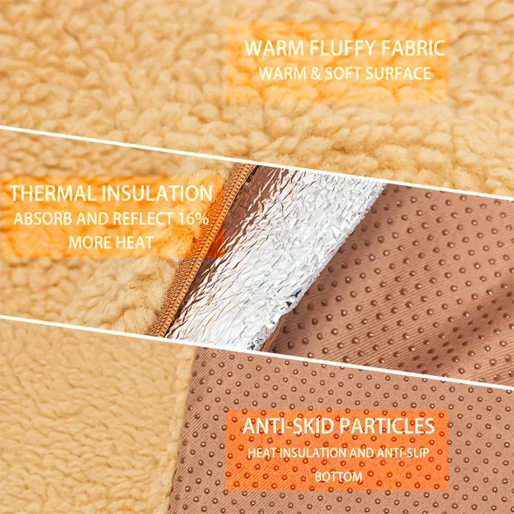 Self-Warming Pet Pads Blanket Puppy Pad Warm Cushion Mat for Cats Dogs Washable Pets with Thermal Body Heat Reflecting Core Pad 5