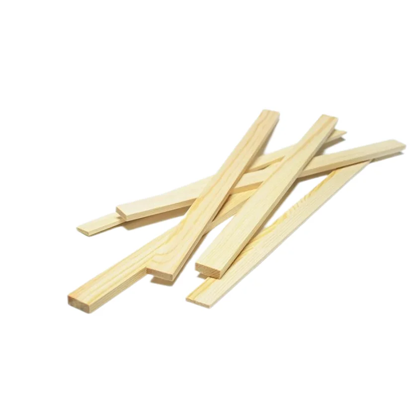 Ceramic Clay Board Guide Pine Wood Strip Wooden Ruler 10 Pcs