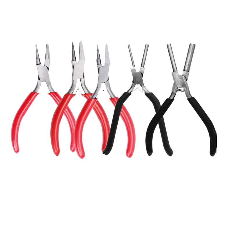 Carbon Steel Jewelry Bead Crimping Pliers Multifunctional needle rolling pliers winding copper wire Jewelry Making Tool