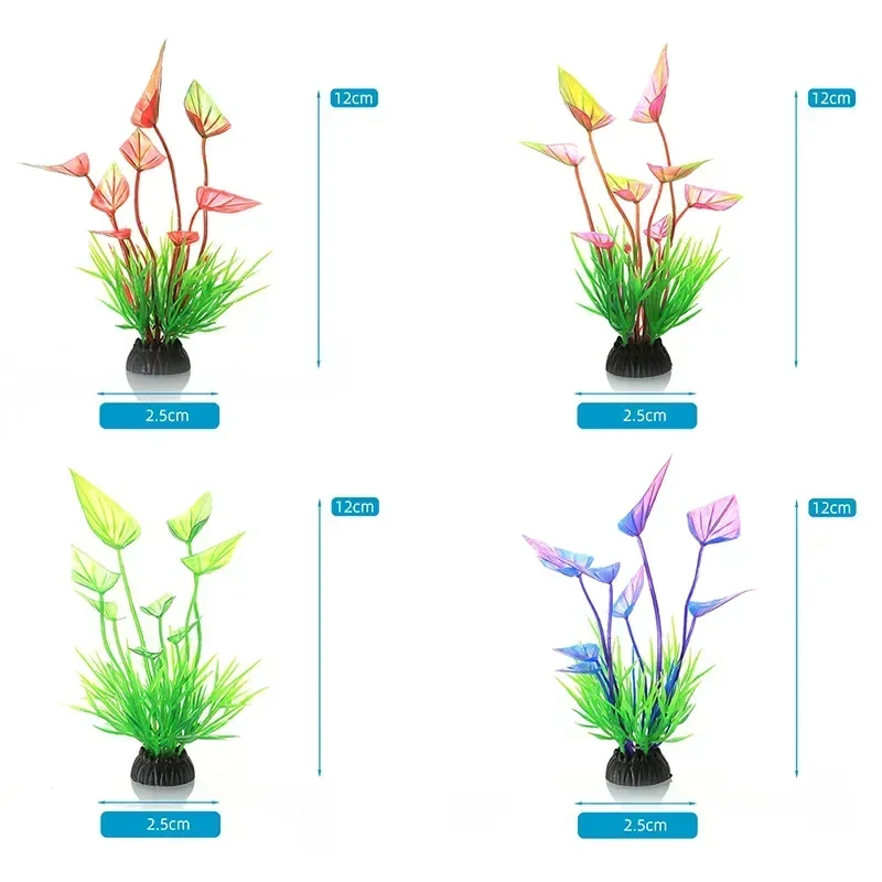 Aquarium Accessories Anemone Weed Fish  Accessories Plastic Decorate Decoration Simulate Artificial Glowing Plants Aquatic