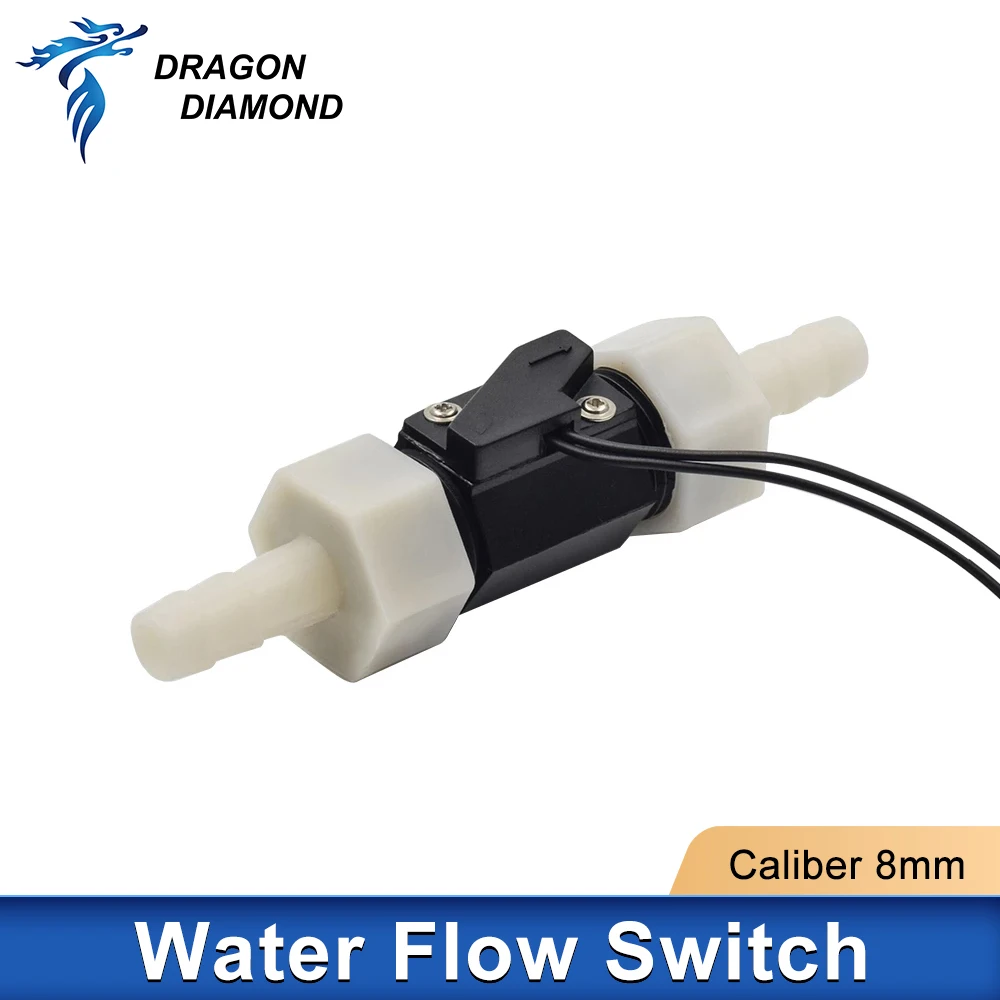 Water Flow Sensor Switch 8mm Nozzle G1/2" Pressure Controller Water Flow Sensor Meter DRAGON DIAMOND