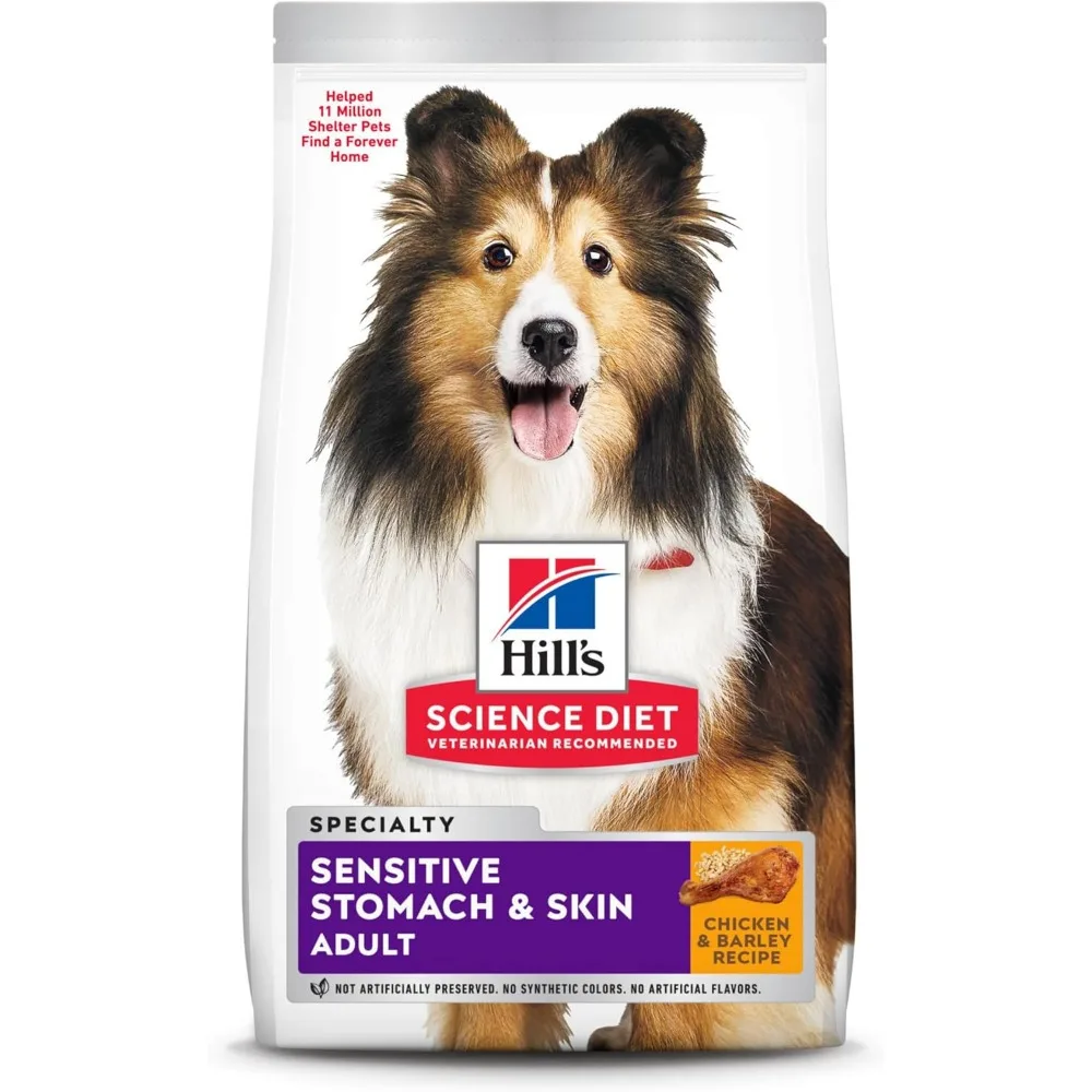 

Science Diet Dry Dog Food, Adult, Sensitive Stomach & Skin, Chicken Recipe, 30 lb. Bag