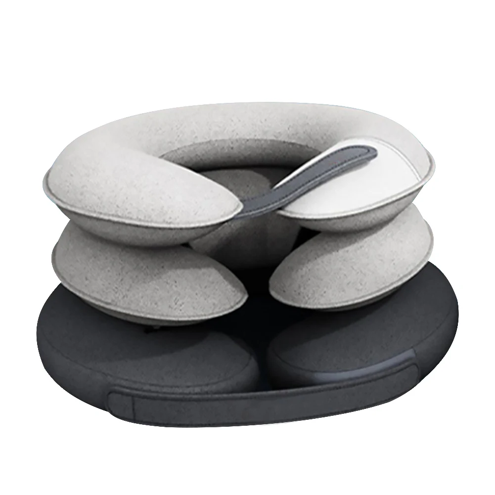 Iatabl Crvical Rlaxation Collar Sparat Iation Pump 3 Tubs Nck Dcomprssion Dvic Pain Rlif Soft for Old_voghion.com