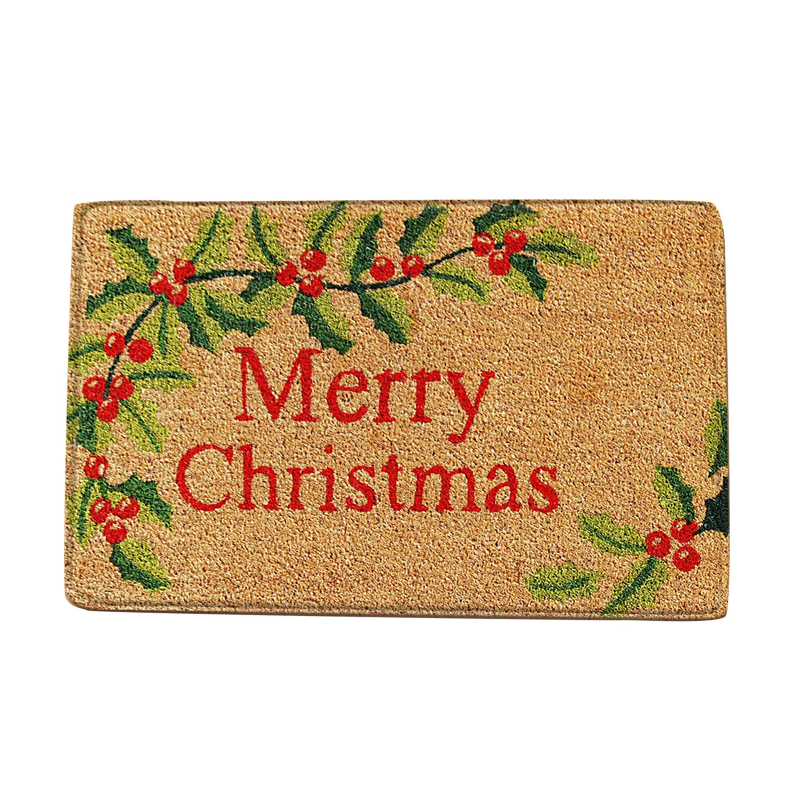 Enfeites De Natal Christmas Festival Decoration Front Door Carpet Indoor Outdoor Anti-Skid Mat Christmas Decorations
