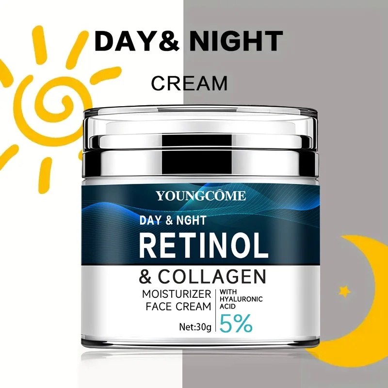 Advanced Retinol & Collagen Firming Moisturizer with Hyaluronic Acid and Vitamins C+E for Anti-Wrinkle and Pore-Refining Care