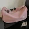 Solid Color Fitness Bag Large Capacity Fitness Training Bag Wear-resistant Zipper Adjustable Shoulder Strap for Outdoor Football 1