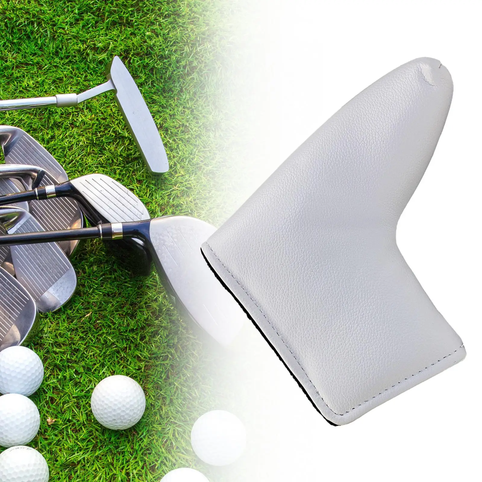 

Golf Club Cover Golf Accessories Magnetic Closure Funny PU Leather Waterproof Head Protection Soft Lining Golf Putter Head Cover