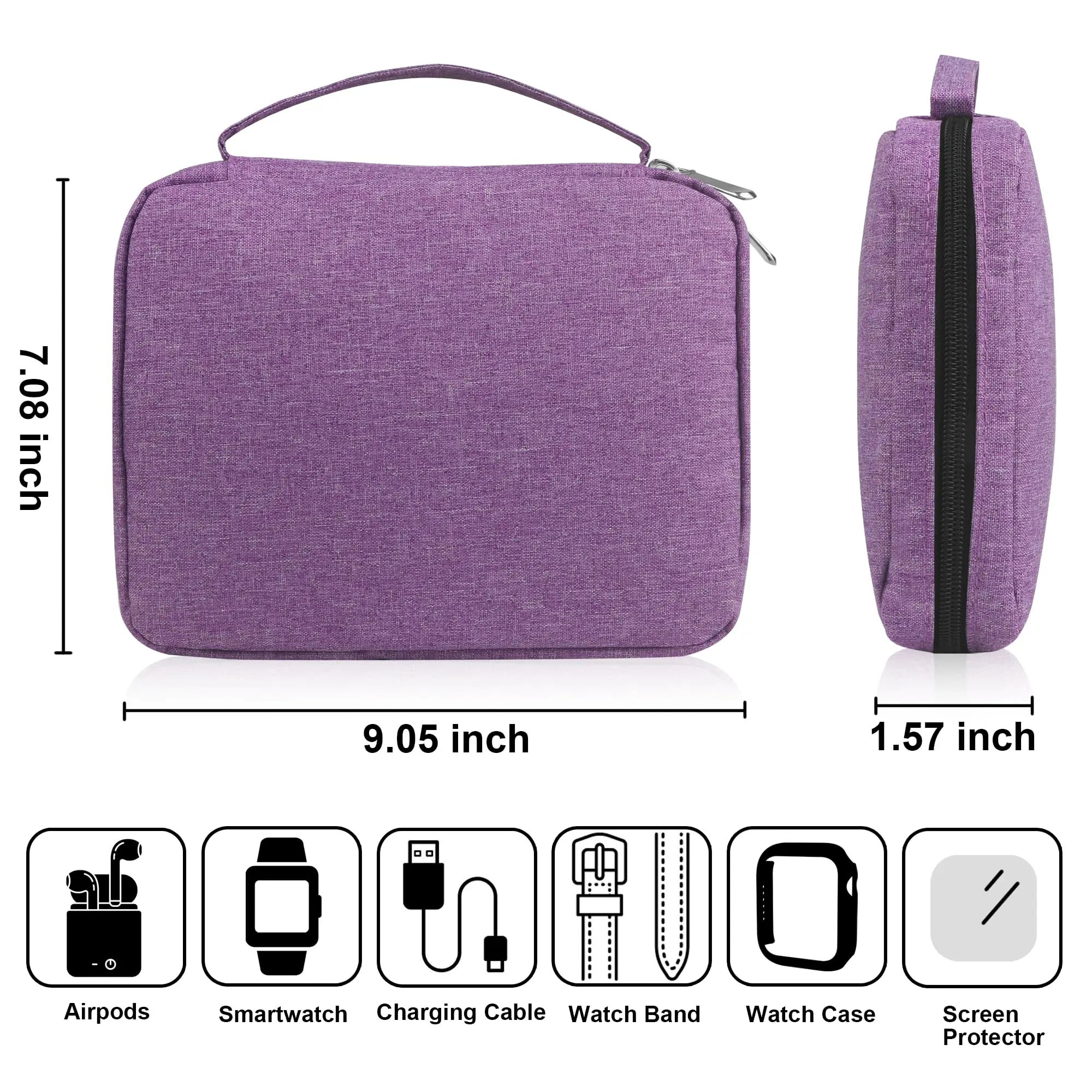 Watch Band Organizer 20 Watch Band Case Compatible Apple Bands Durable Straps Holder Storage watchband storage bag