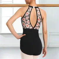 Women Sleeveless Halter Ballet Dance Leotards for adult Gymnastics Dance Tank Tops with  Keyhole Back and Soft Lining Dancewears - Image 4