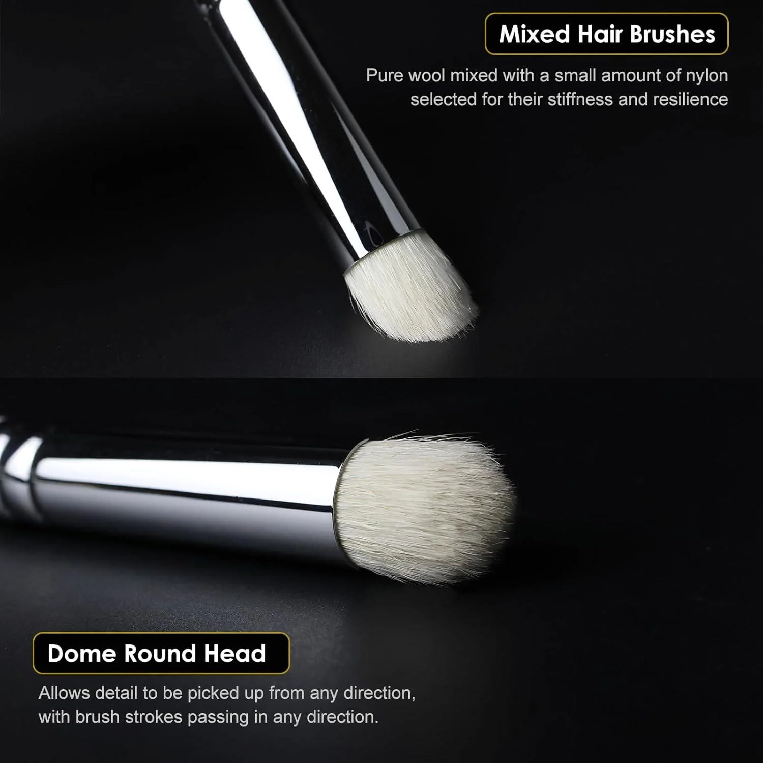 Paint Brush Set, Fine Detail Wood Handle Brushes for Miniature Art Painting, Acrylic, Watercolor - Micro Detailing & Drybrush 3