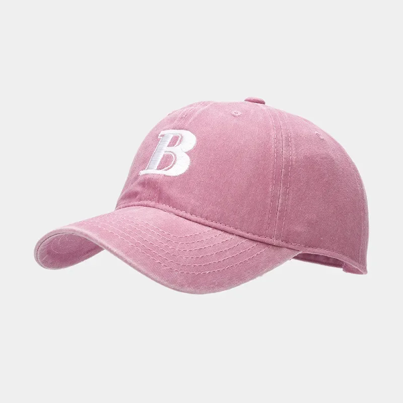 Cotton Letter B  Embroidery Casquette Baseball Cap Adjustable Outdoor Snapback Hats for Men and Women 20 3