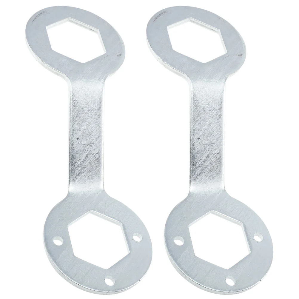

2 Pcs Spanner Wrench Laundry Machine Socket Washer Repair Steel Double Ended Washing