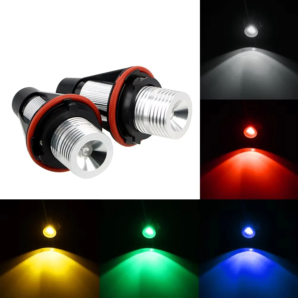 Car LED Angel Eyes Bulbs Light DRL Daytime Running Lamps for BMW E39 E53 E60 E61 E63 E64 E65 E66 E87 525i 530i Xi 545i M5 Series - 4