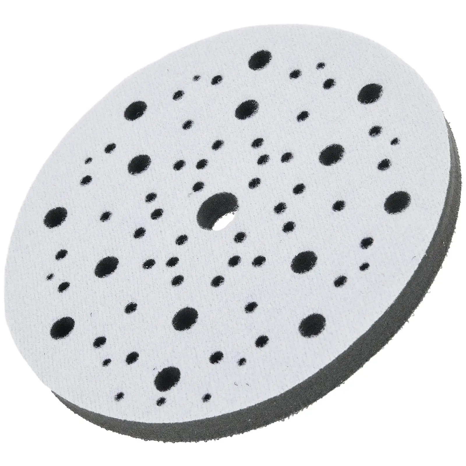 1PCS 6Inch 150mm 70 Holes Soft Sponge Interface Pad For Sanding Pads Hook&Loop Sanding Discs Sander Backing Pads Buffer 5 8 holes sanding pad assemblies fit backing is much better than plastic backings it is harder and more difficult to be broken