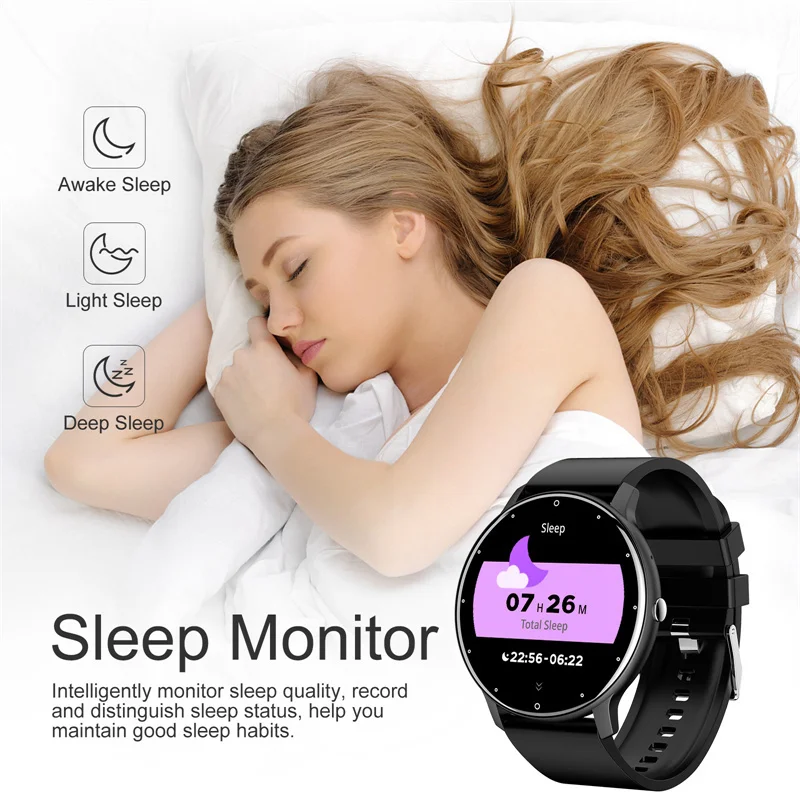 LIGE Smart Watch Women Men Full Touch Screen Bluetooth 5.2 Call Waterproof Watches Sports Fitness Tracker Factory IP67 ZL02 New 5