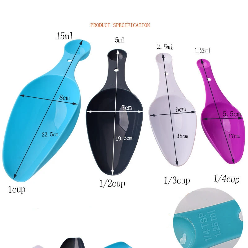 Description Picture 2 of itemMeasuring Spoon Cup Set 1 1/2 1/3 1/4 Kitchen Gadgets Bakeware Measuring Tools Scales