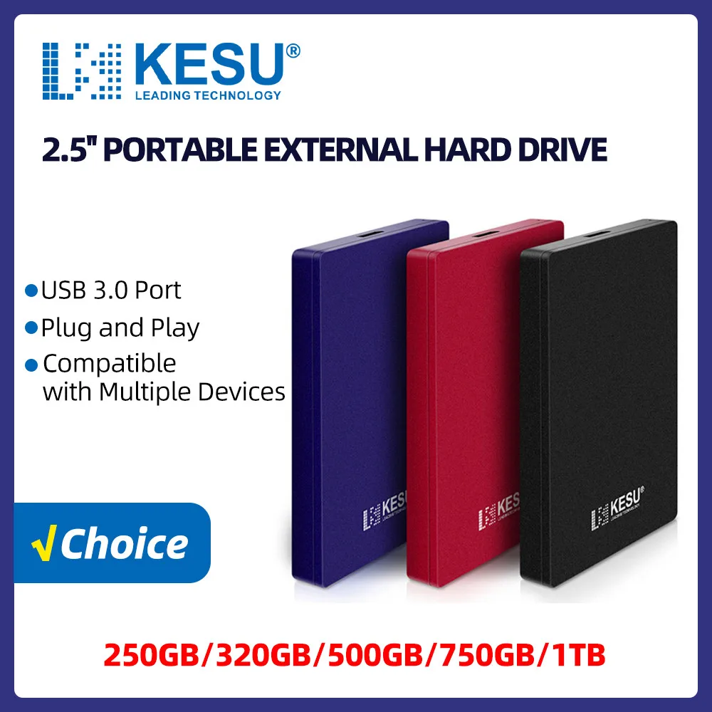 KESUHDDPortableExternalHardDrive320gb500gb750gb1tb25disk