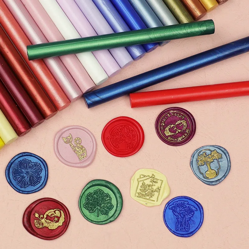DIY Seal Wax Stamp Set 5PCS Seal Wax Stick Scrapbook Material Wedding Party Lnvitation Decoration Craft Stamp Making Tools wax seal stamp,wax seal stamp set,seal wax,seal wax sticks