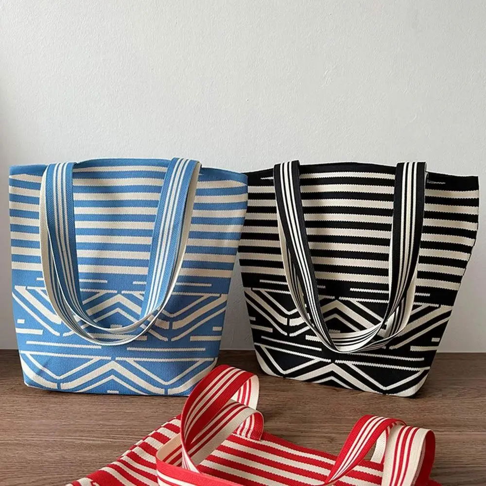 

Сумка на плечо с геометрическим рисунком, повседневная многоразовая Вместительная женская сумка для покупок