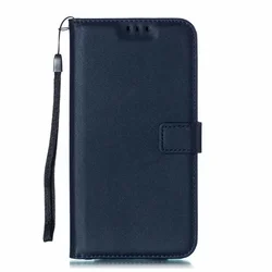 Elegant Solid Color Leather Wallet Case with Card Slot and Flip Cover - iPhone SE 2022 2020 (MS0001)